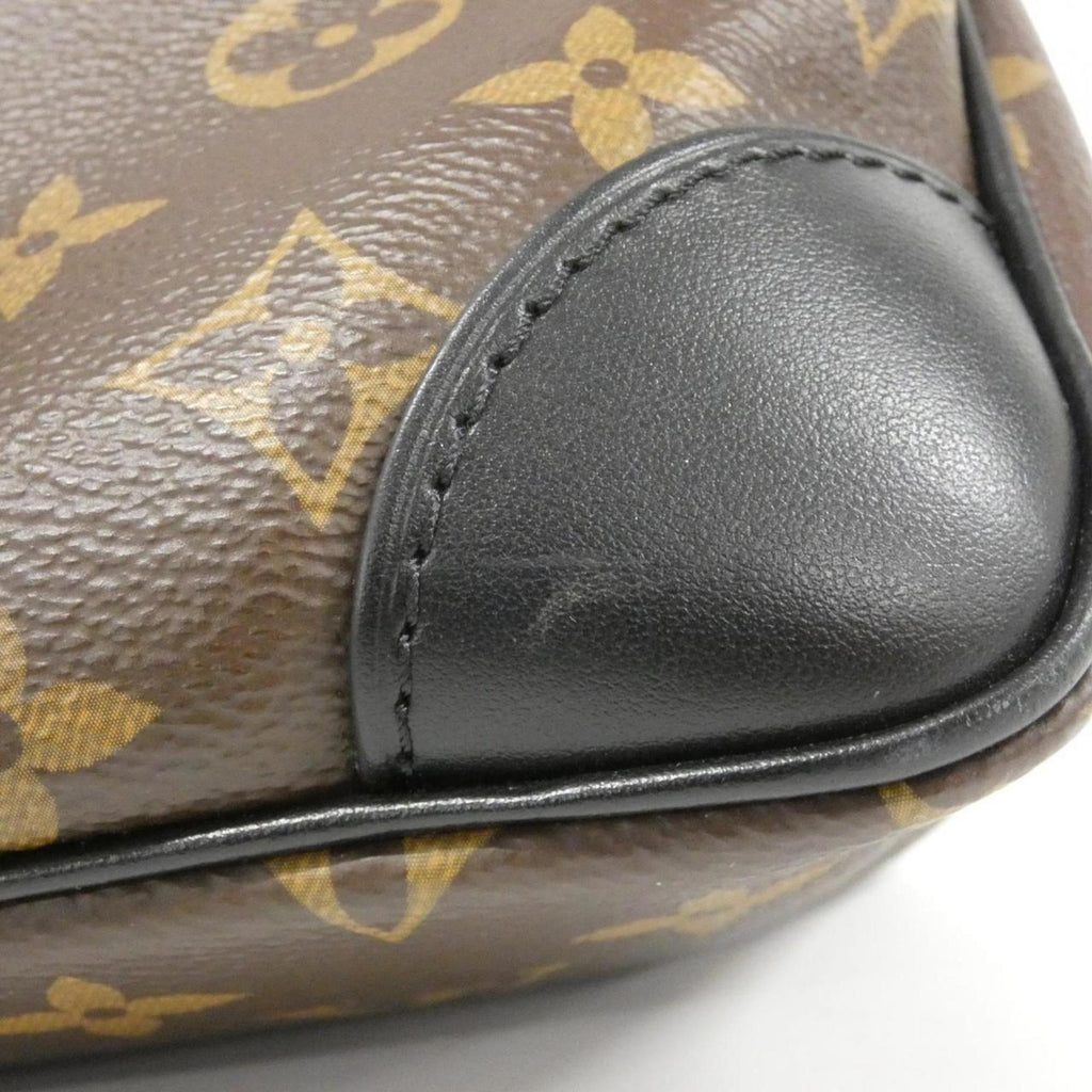 Louis Vuitton Black Marron Coated Canvas Shoulder Bag