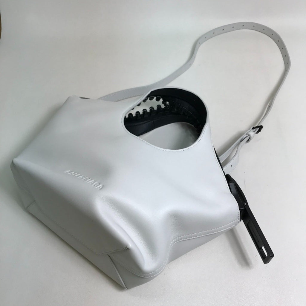 Balenciaga White Leather Hand