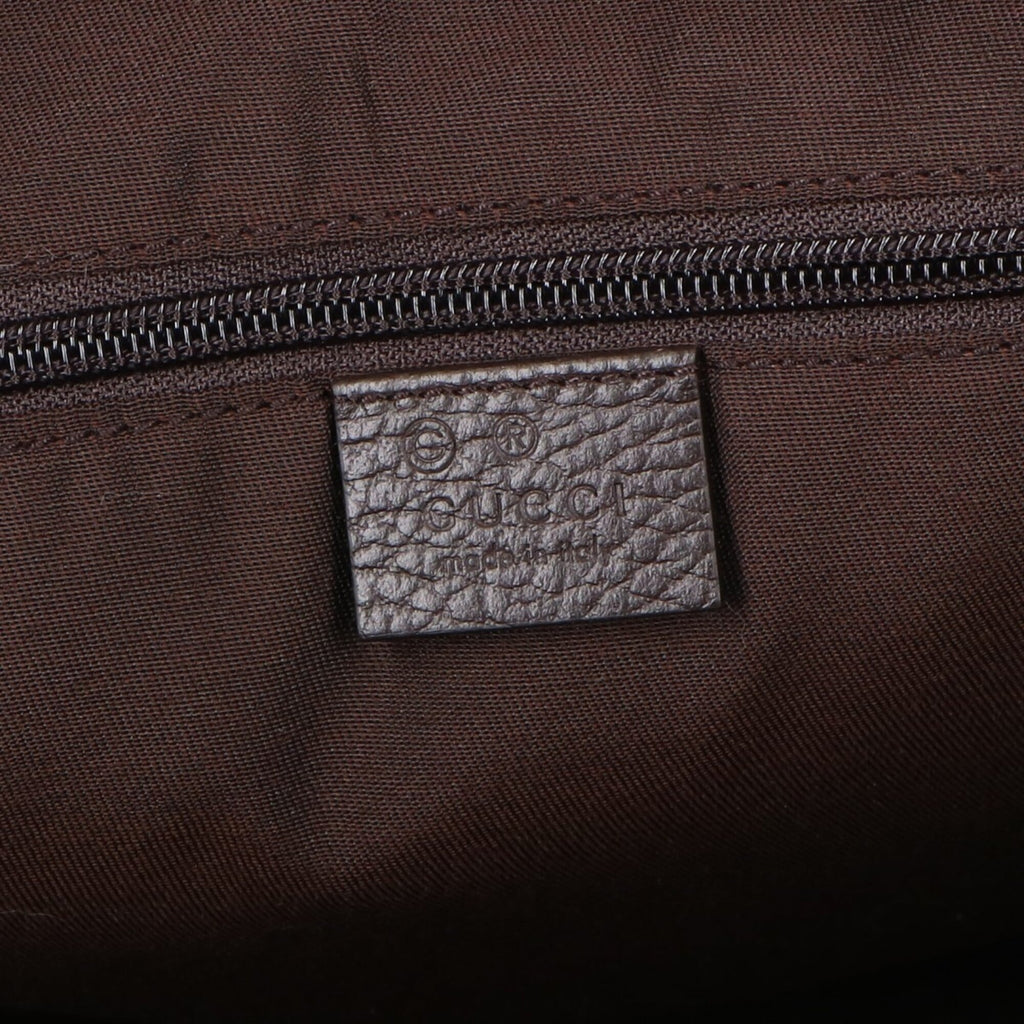 Gucci Beige Dark Brown Gg Canvas Boston Bag (Pre-Owned)