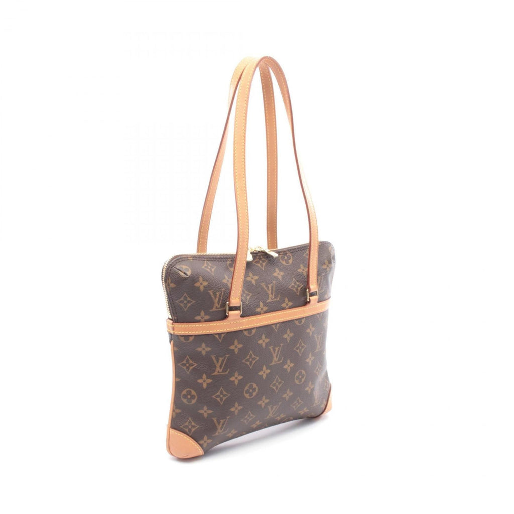 Louis Vuitton Brown Monogram Coated Canvas Leather Handbag Shoulder Bag