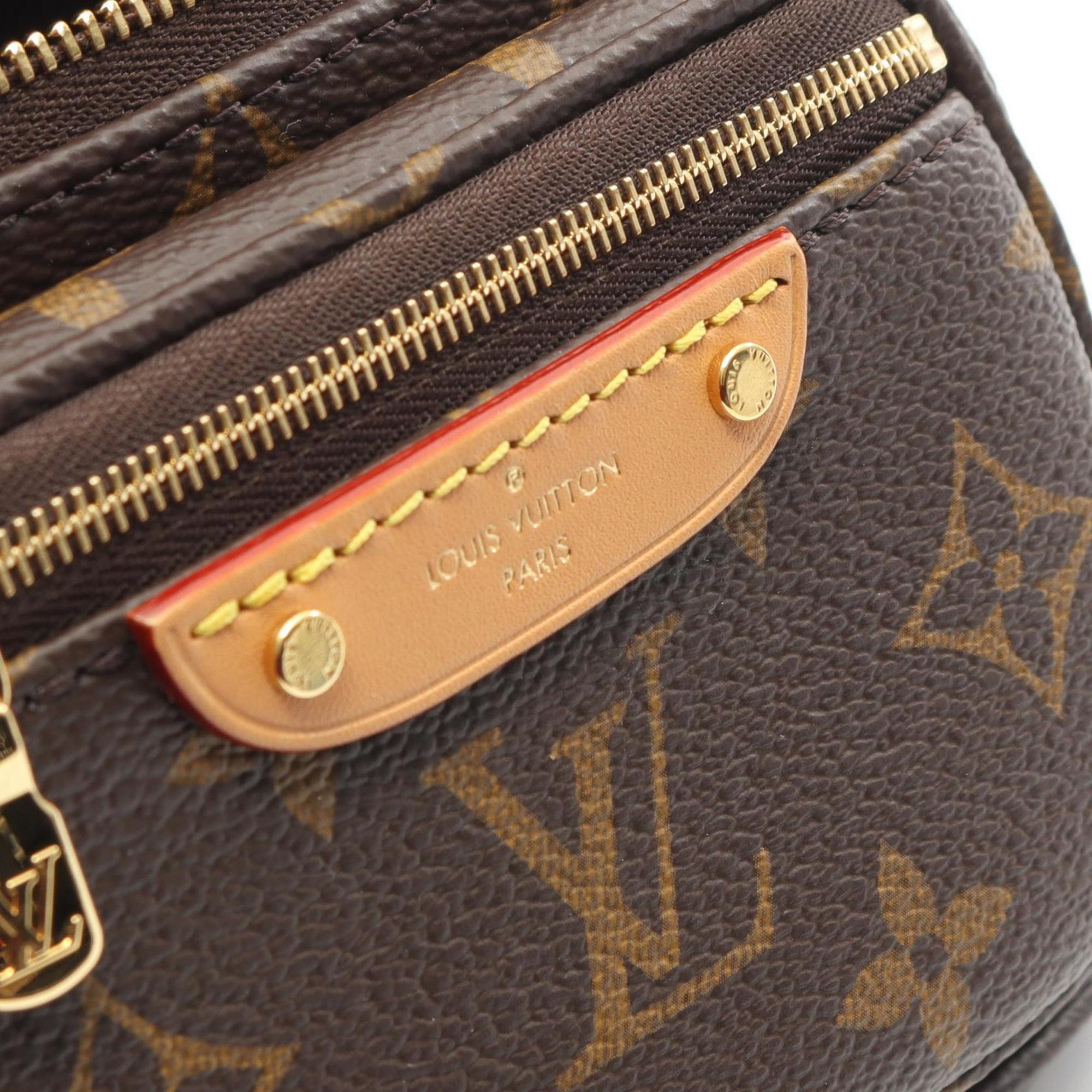 Louis Vuitton Brown Monogram Coated Canvas Leather Handbag