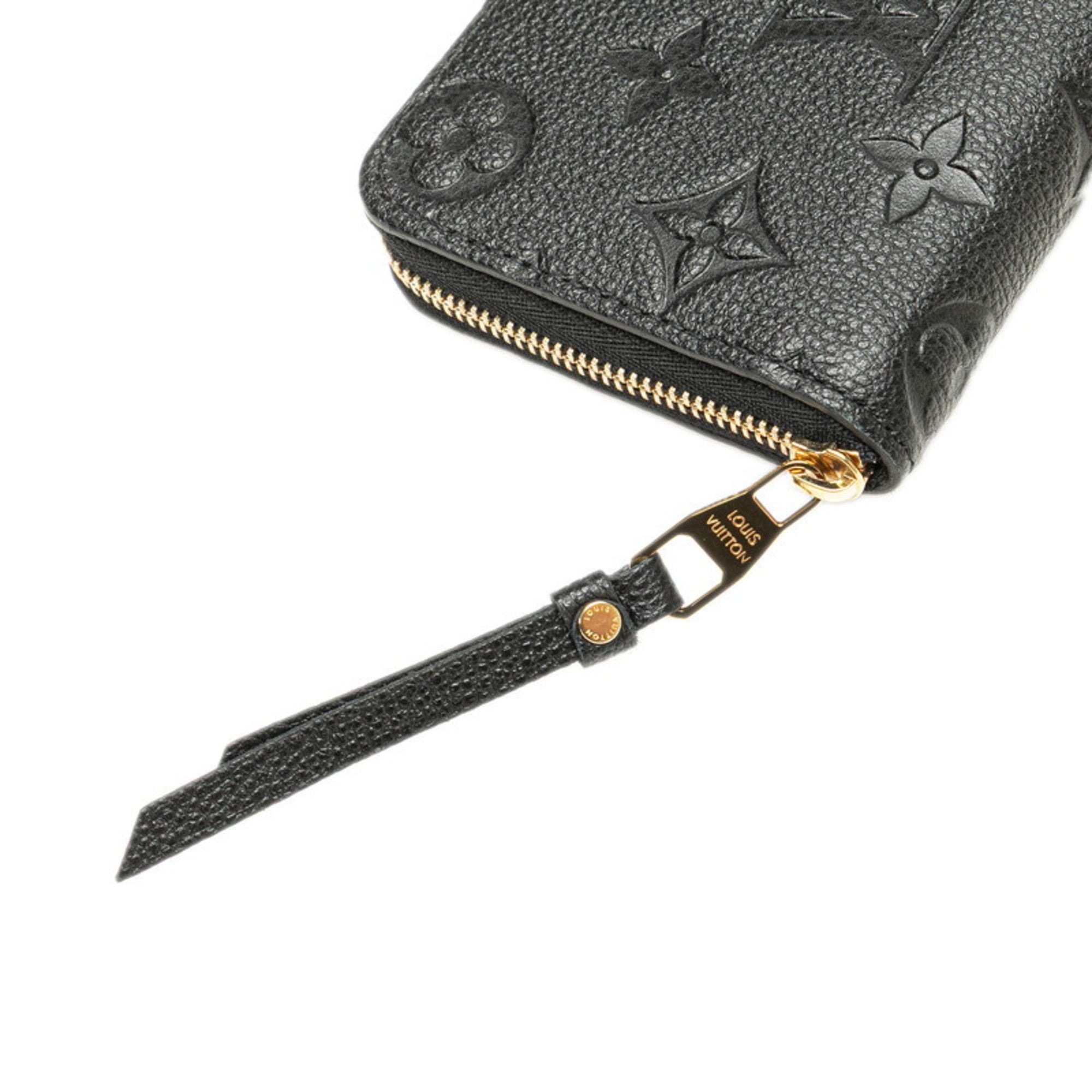 Louis Vuitton Black Noir Leather Coin Purse/Coin Case