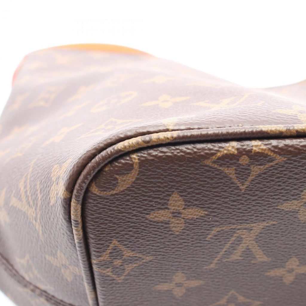 Louis Vuitton Brown Coated Canvas Leather Shoulder Bag
