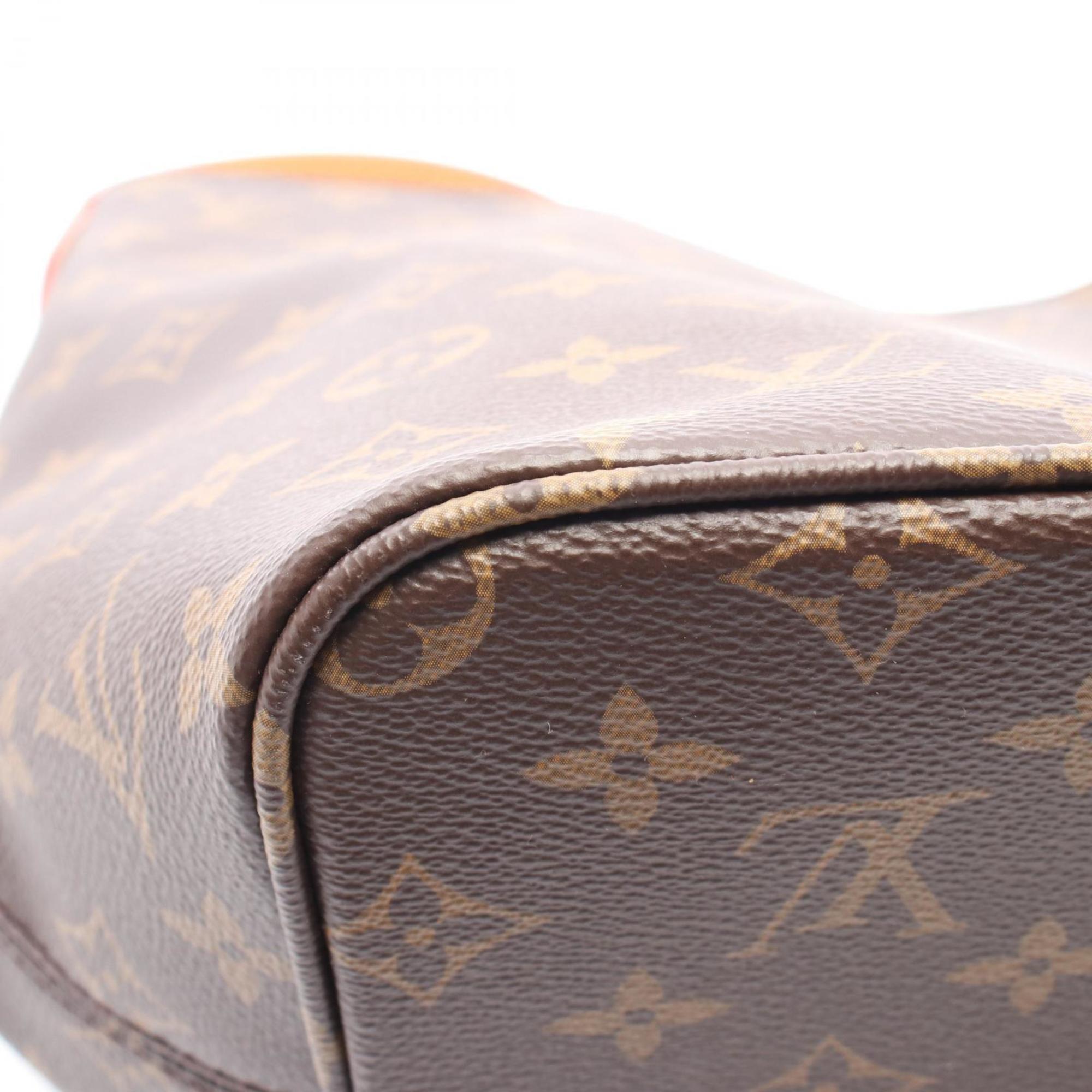 Louis Vuitton Brown Coated Canvas Leather Shoulder Bag