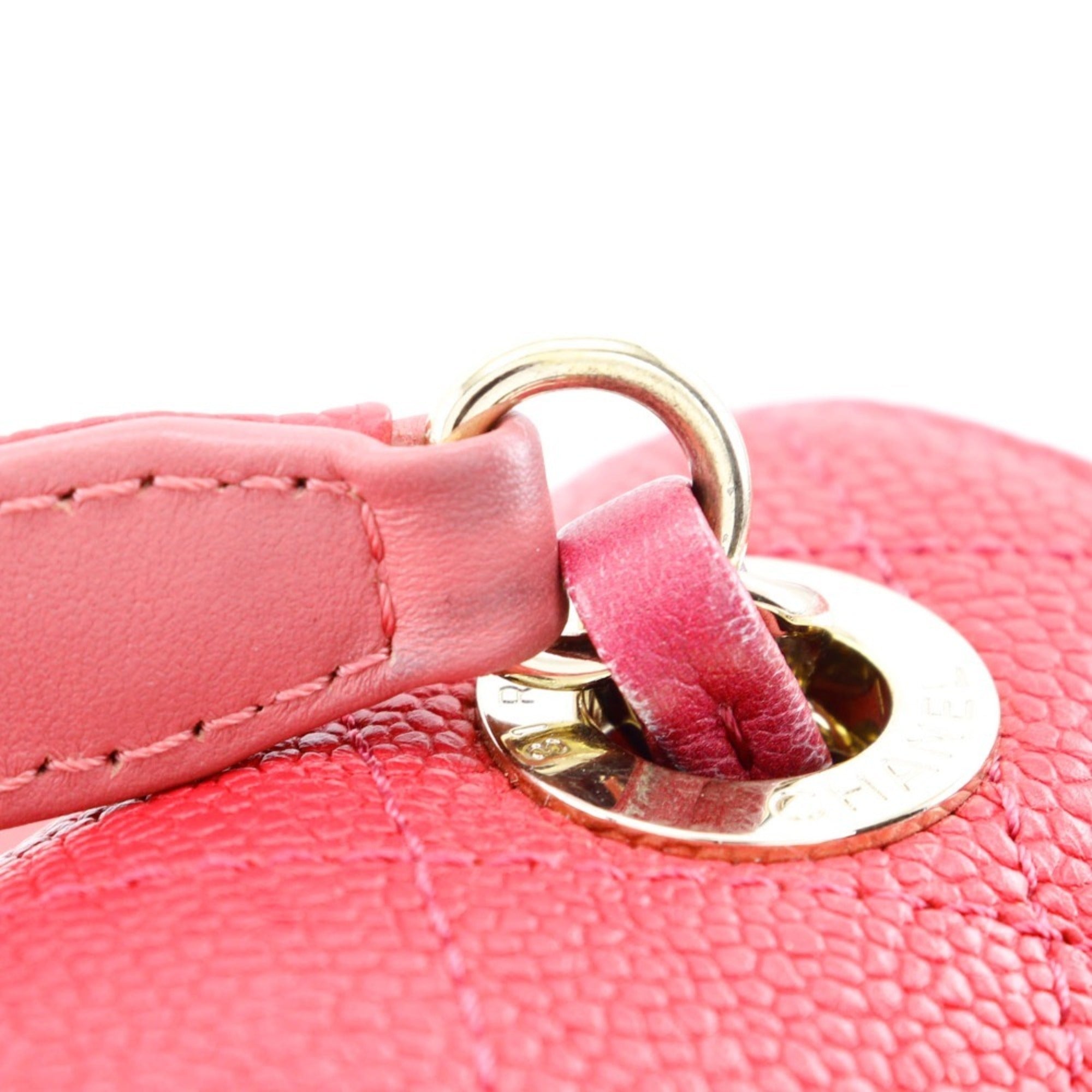 Chanel Pink Caviar Leather Handbag