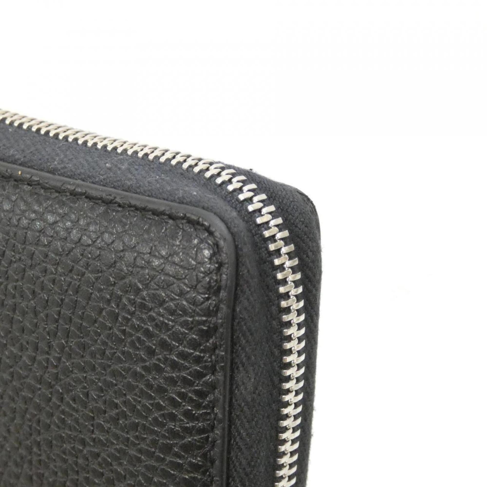 Gucci Black Leather Long Wallet (Bi-Fold) (Pre-Owned)