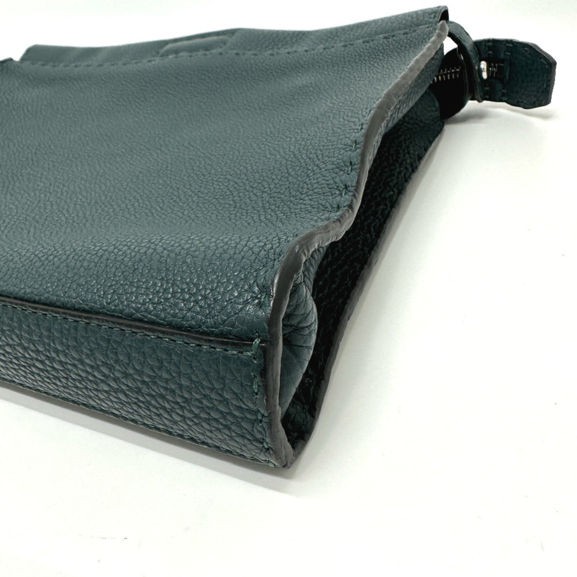 Fendi Blue Leather Briefcase