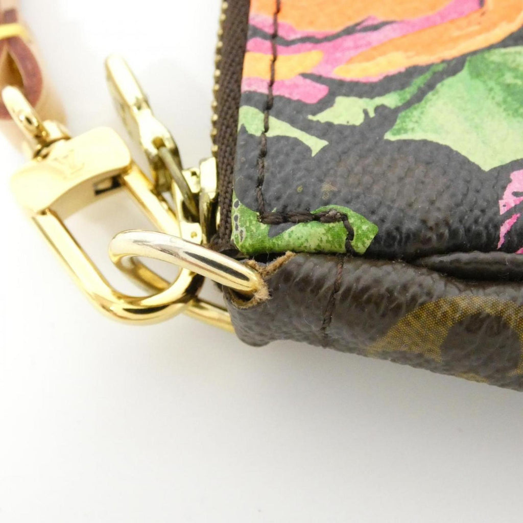 Louis Vuitton Brown Monogram Rose Coated Canvas Pochette Pouch