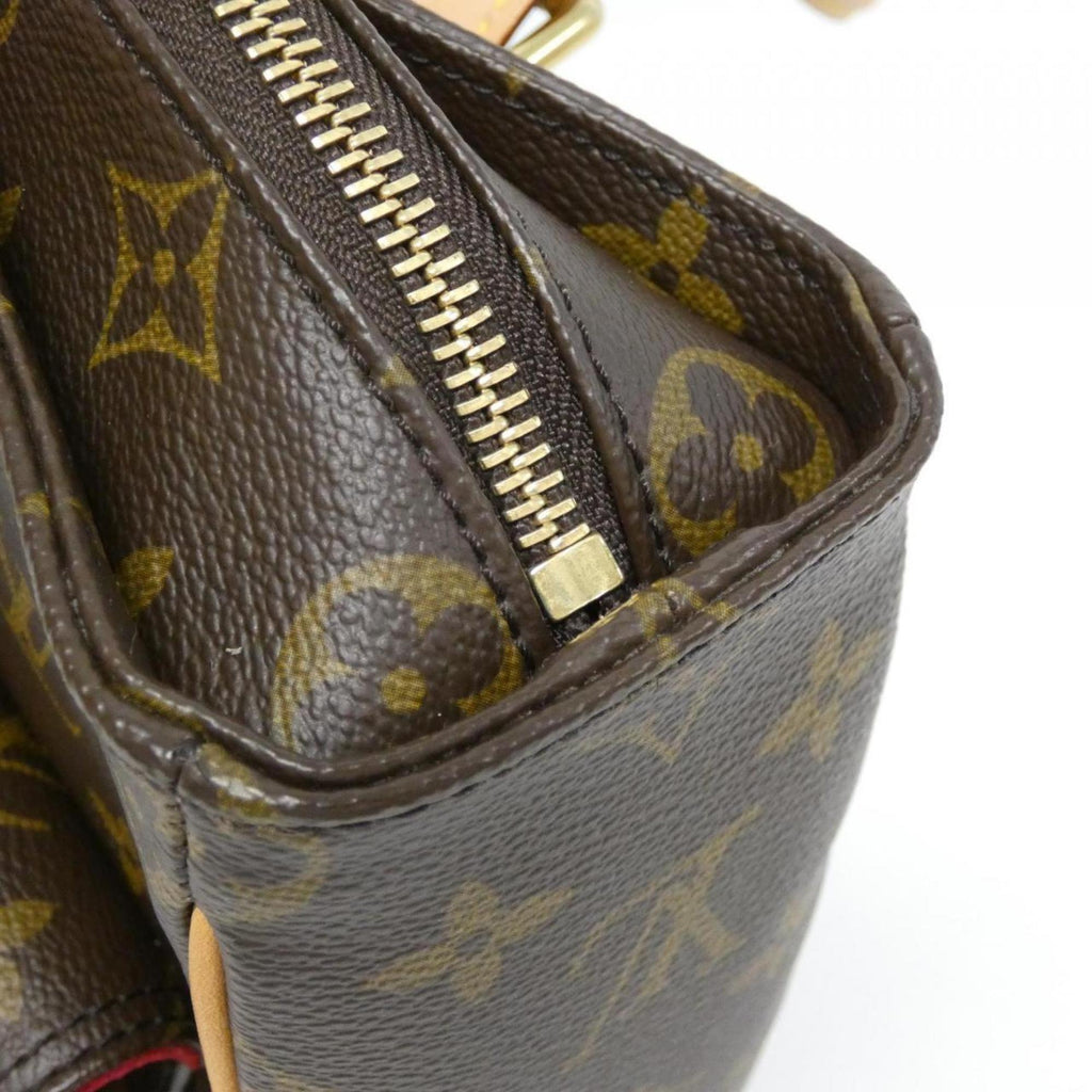 Louis Vuitton Marron Coated Canvas Handbag