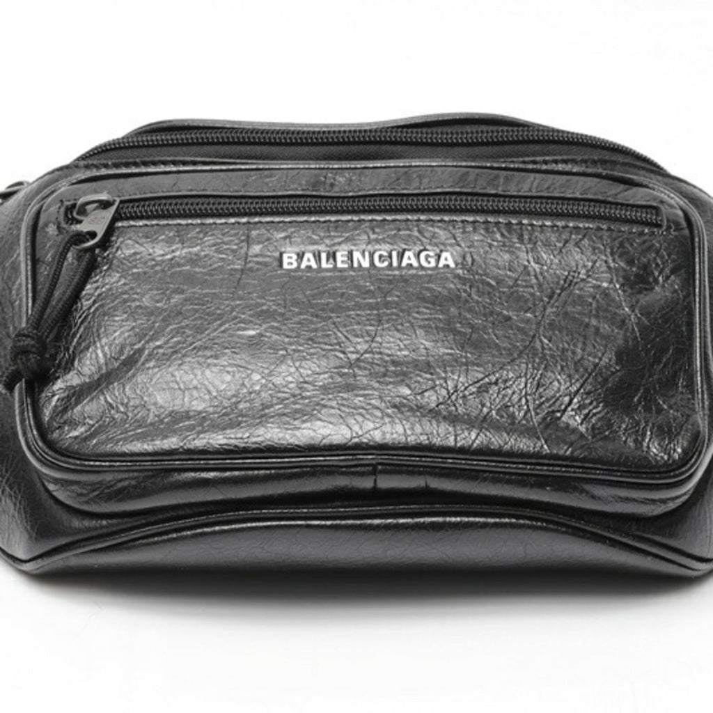 Balenciaga Black Leather Sling