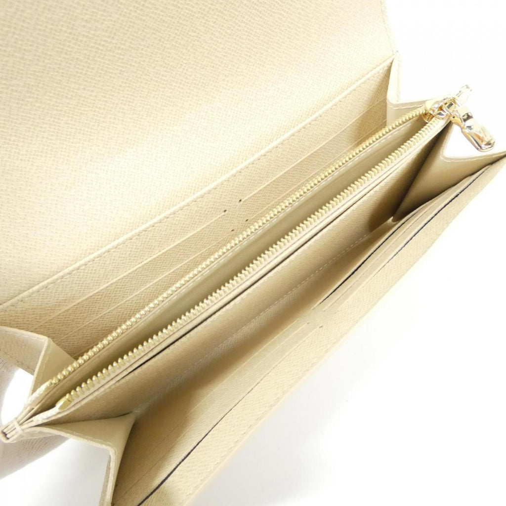 Louis Vuitton Azur White Coated Canvas Long Wallet