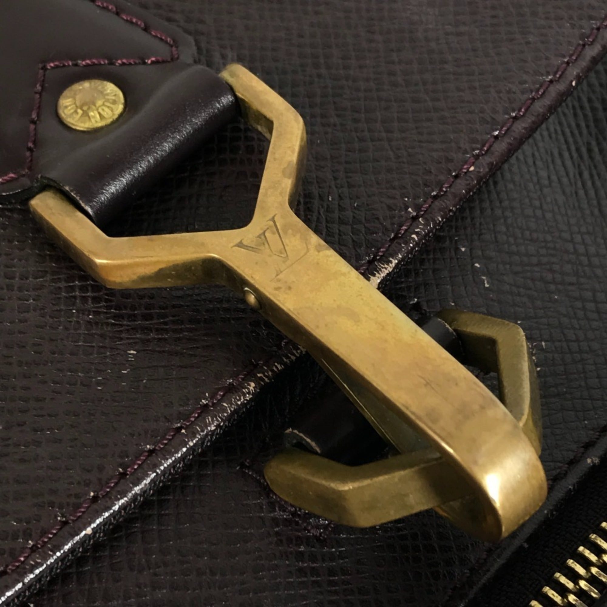 Louis Vuitton Acajou Taiga Leather Backpack