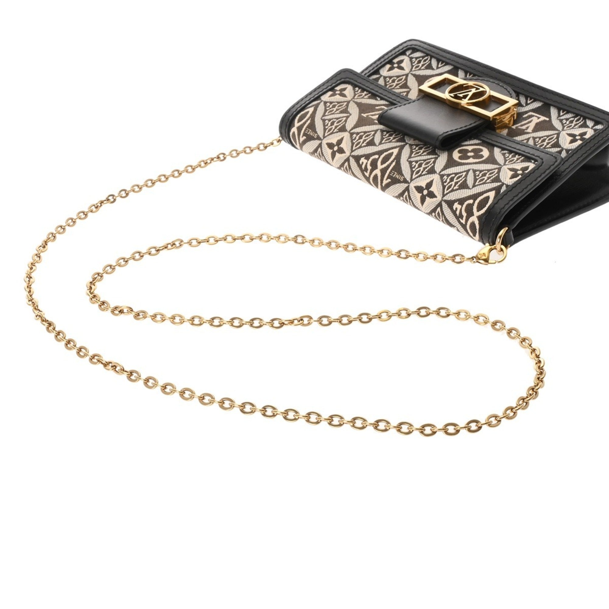 Louis Vuitton Monogram Black Leather Shoulder Bag