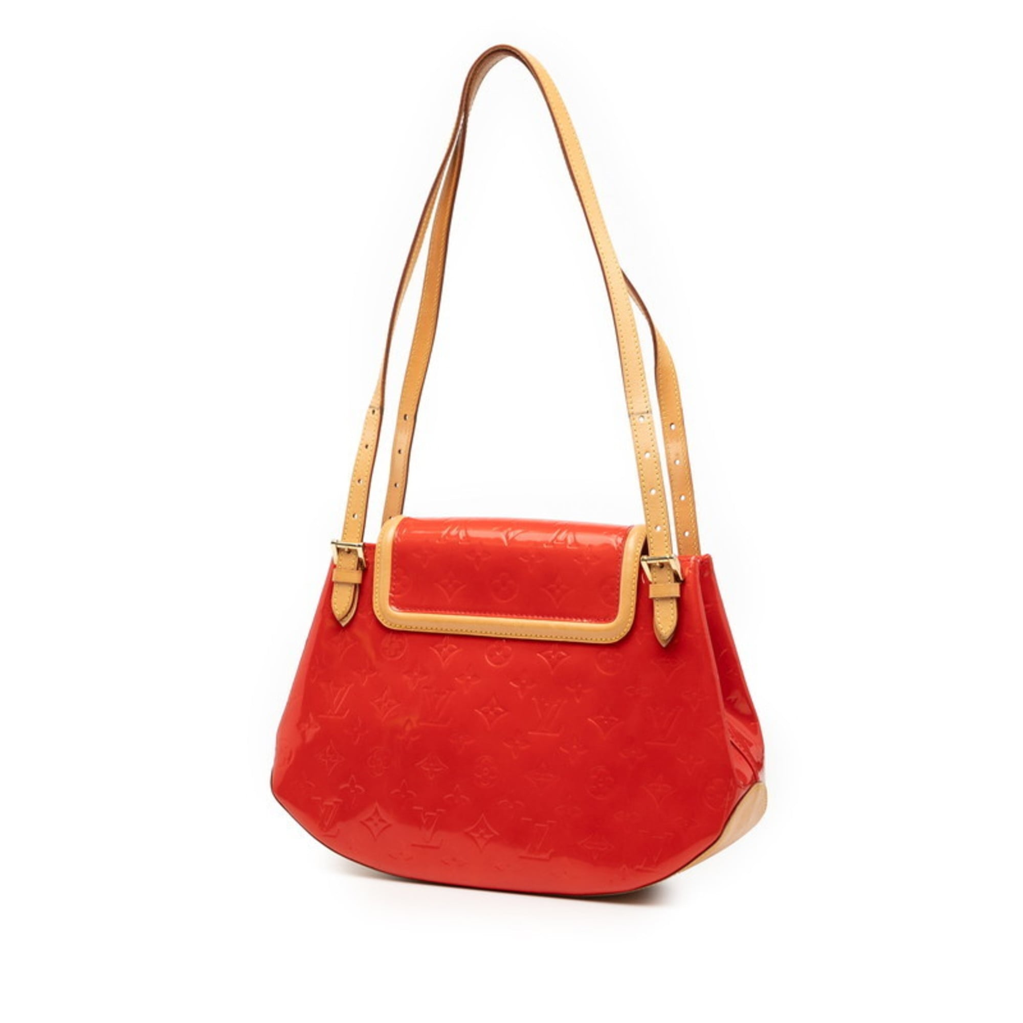Louis Vuitton Red Color Rouge Patent Leather Shoulder Bag