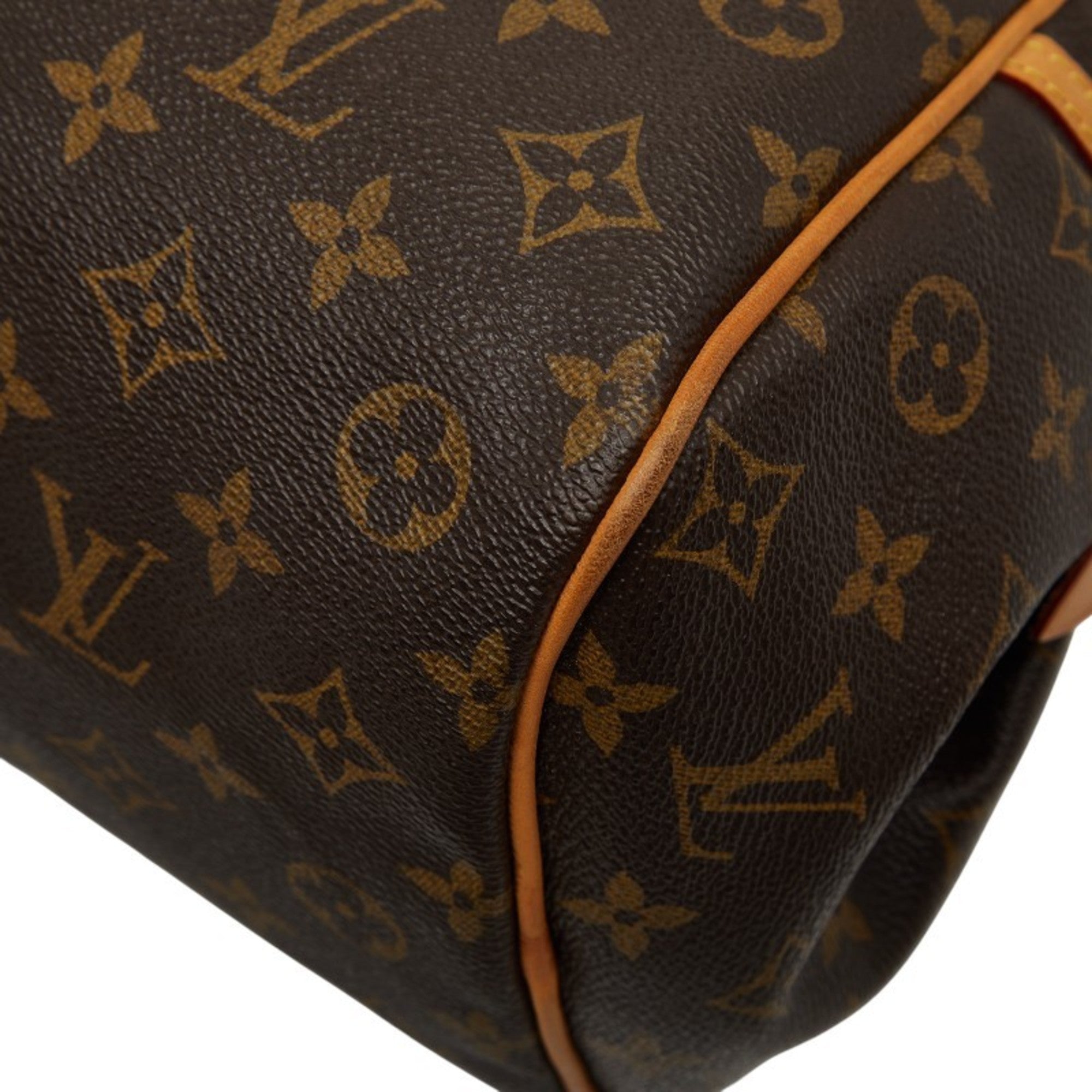 Louis Vuitton Brown Pvc Leather Handbag Shoulder Bag
