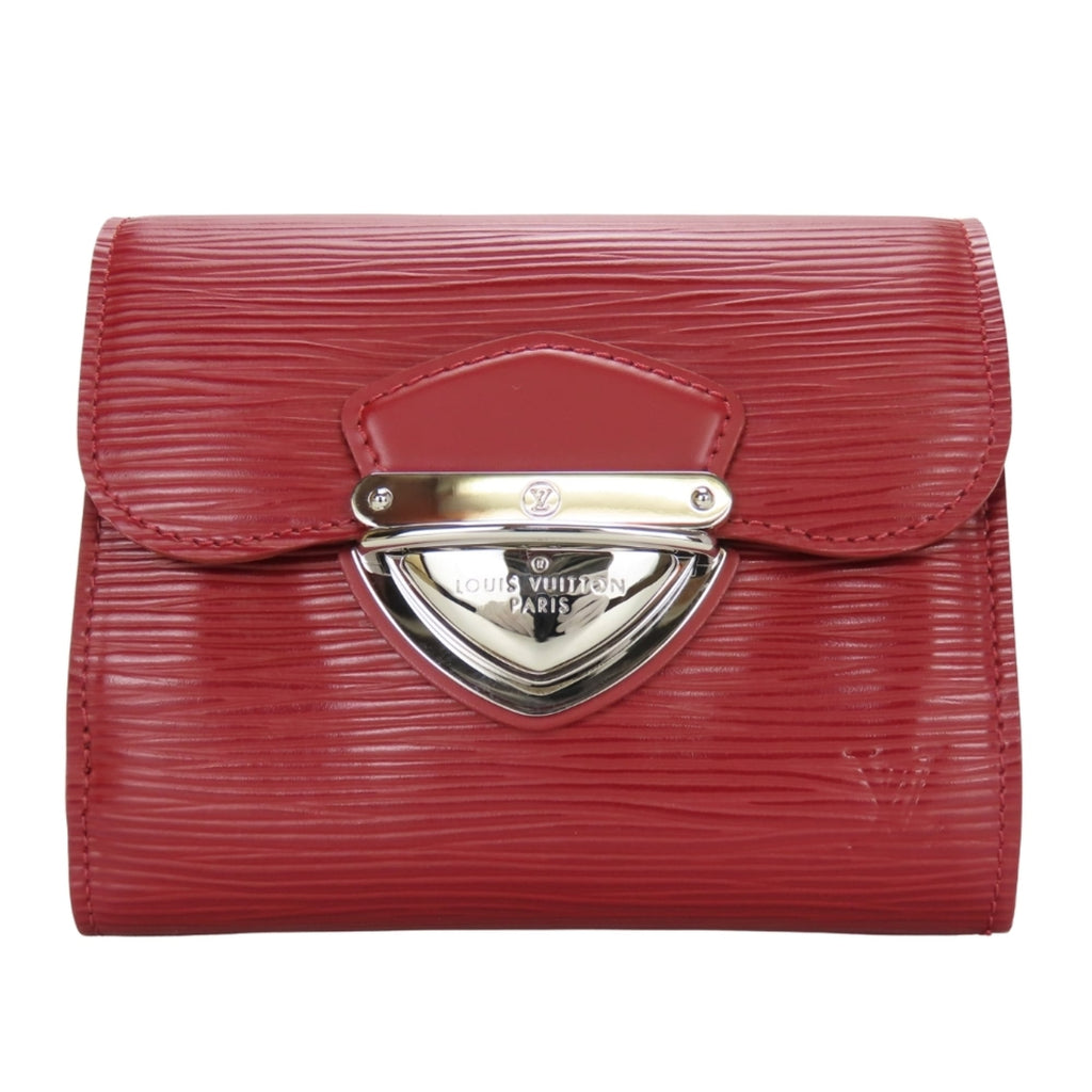 Louis Vuitton Ruby Epi Leather Wallet (Tri-Fold)