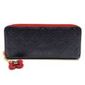 Louis Vuitton Monogram Empreinte Marine Rouge Navy Red Color Monogram Empreinte Long Wallet
