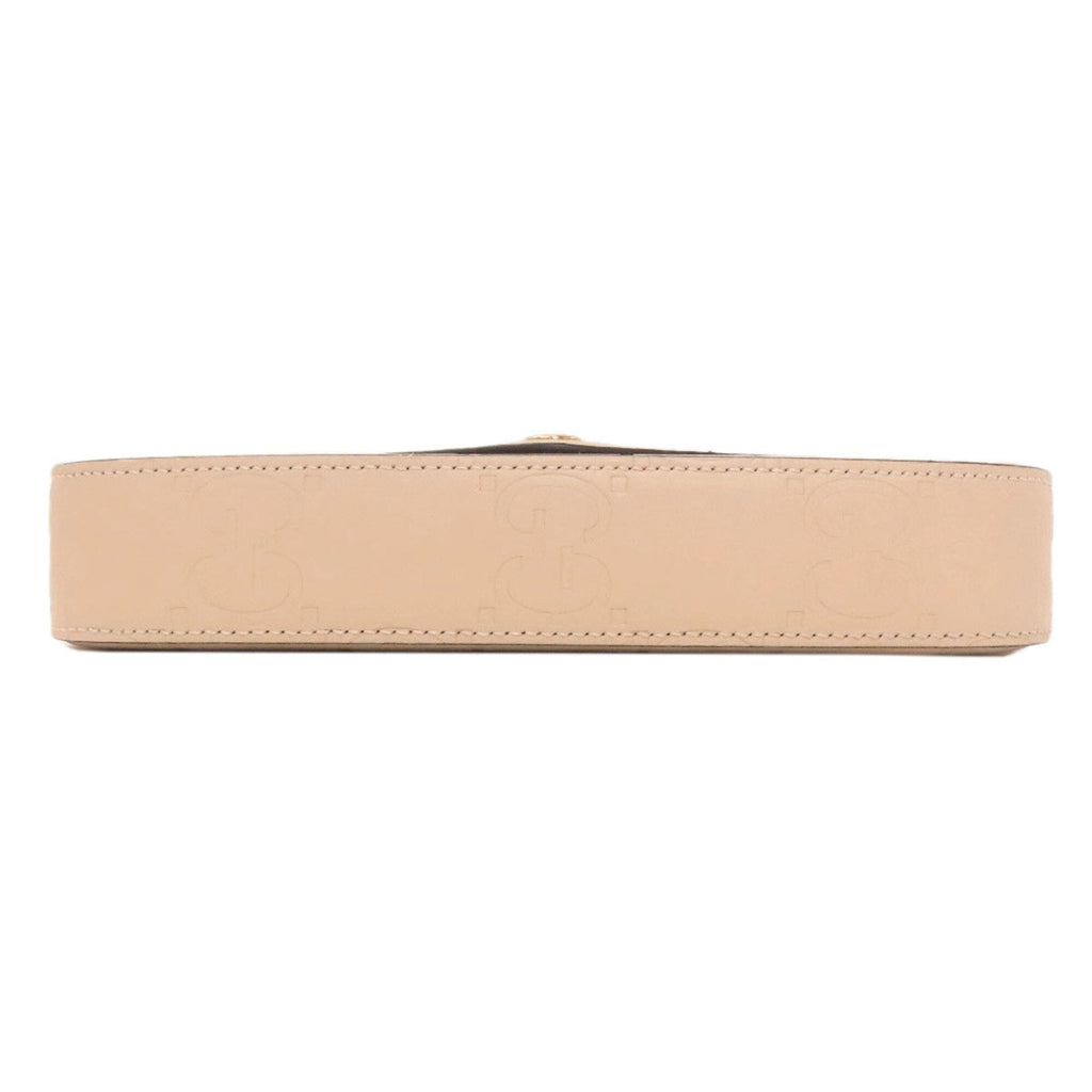 Gucci Beige Leather Shoulder Bag (Pre-Owned)