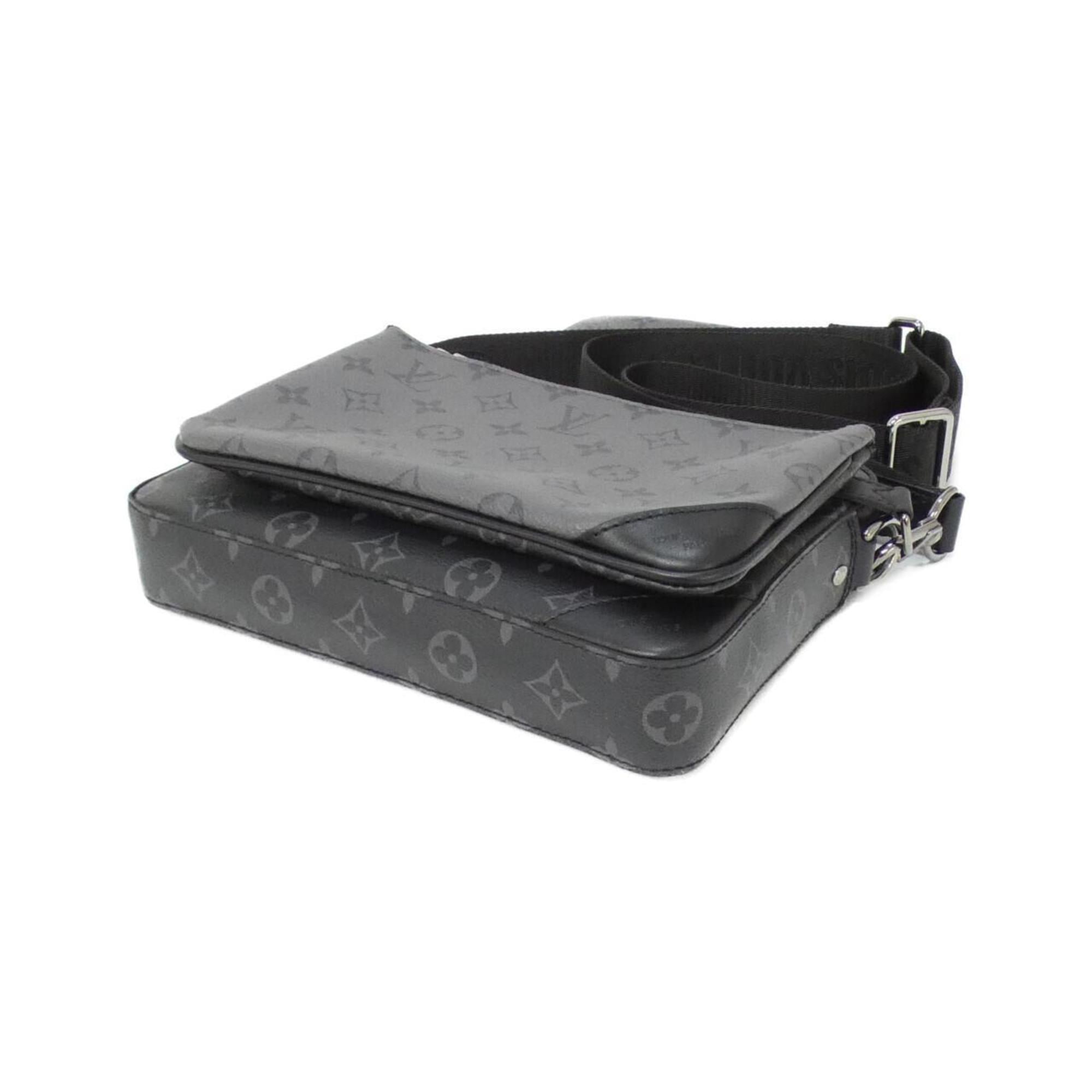 Louis Vuitton Black Gris Coated Canvas Shoulder Bag