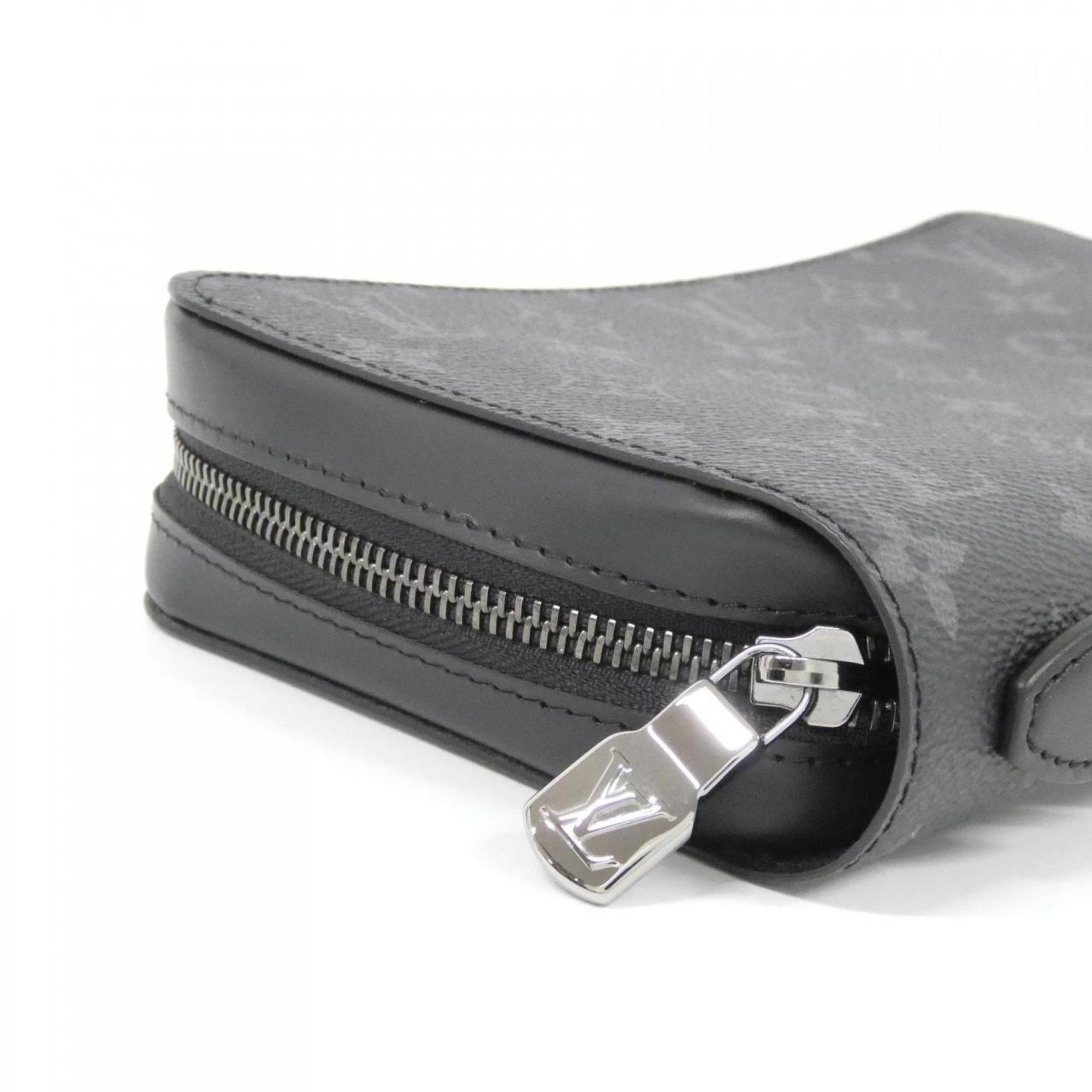 Louis Vuitton Black Coated Canvas Long Wallet