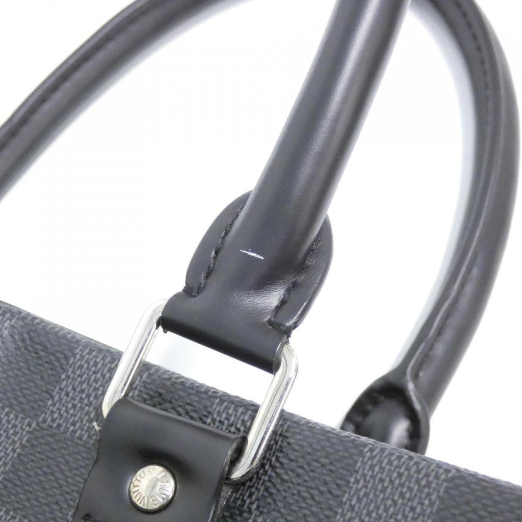 Louis Vuitton Dark Gray Graphite Coated Canvas Handbag