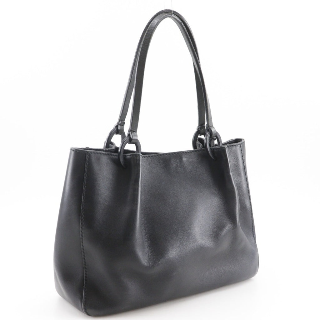 Gucci Black Leather Tote Bag (Pre-Owned)