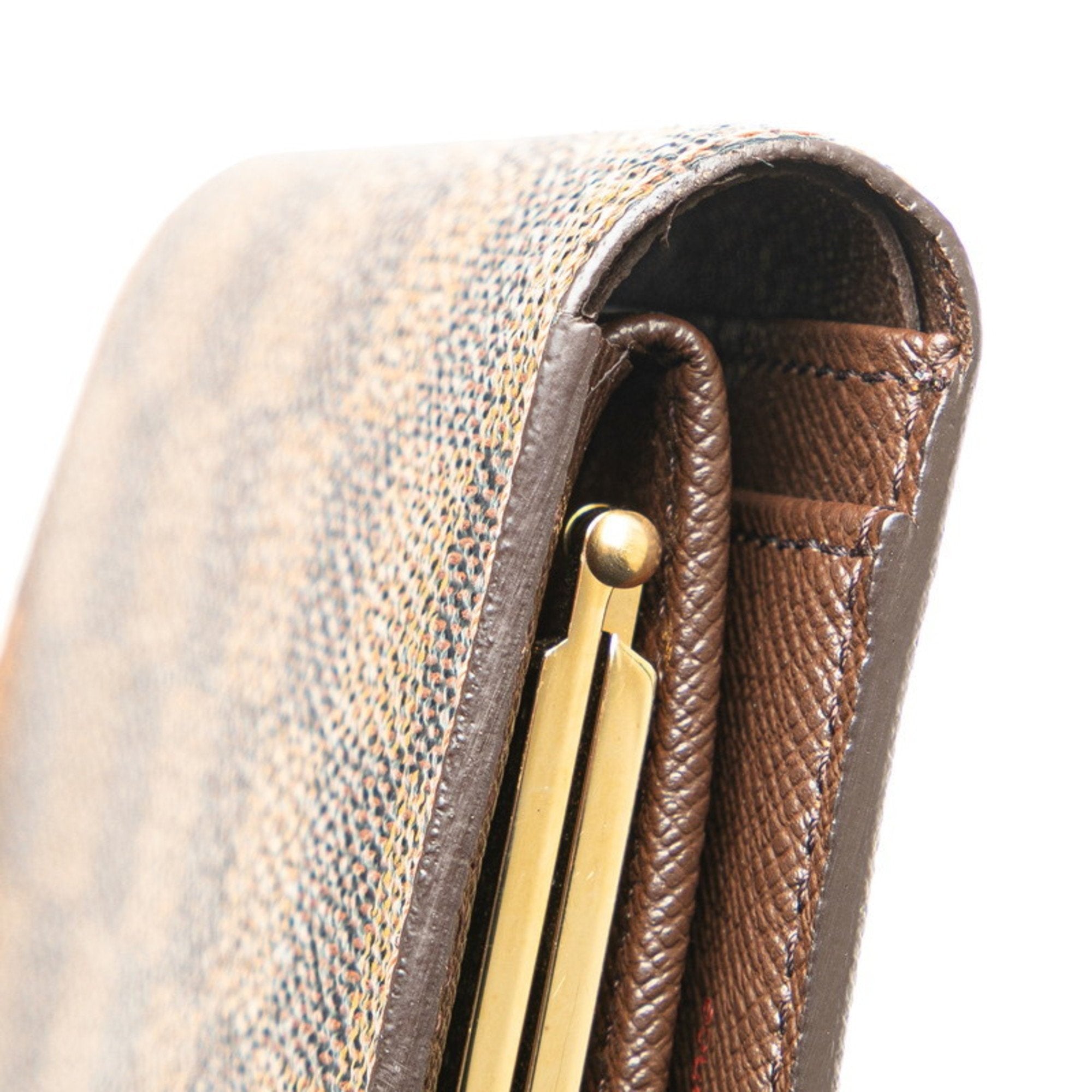 Louis Vuitton Brown Pvc Wallet (Tri-Fold)