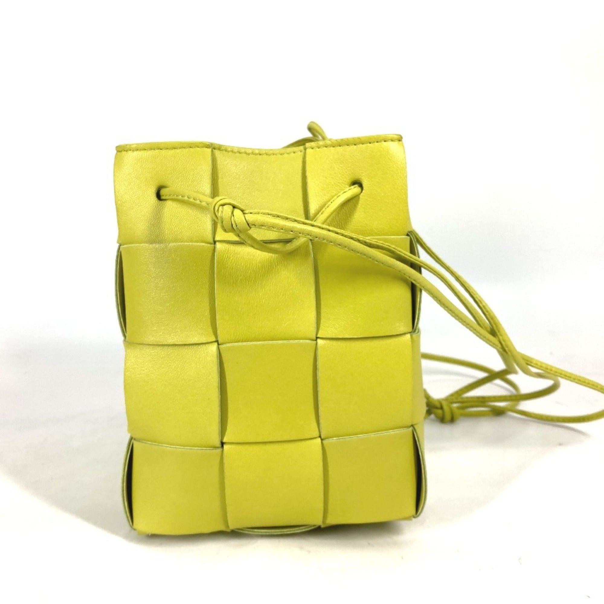 Bottega Veneta Light Green Leather Pochette Shoulder Bag