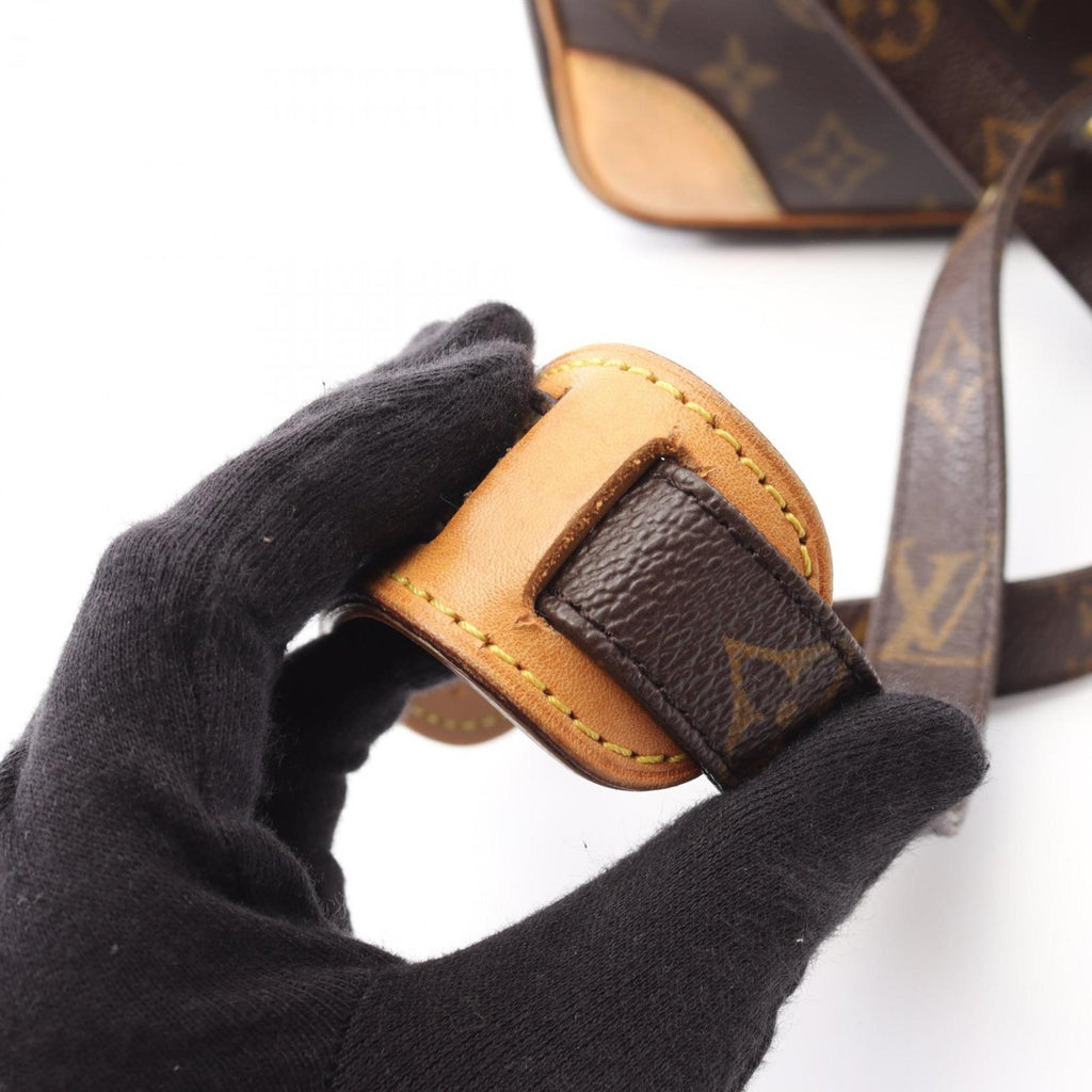 Louis Vuitton Brown Monogram Coated Canvas Leather Shoulder Bag