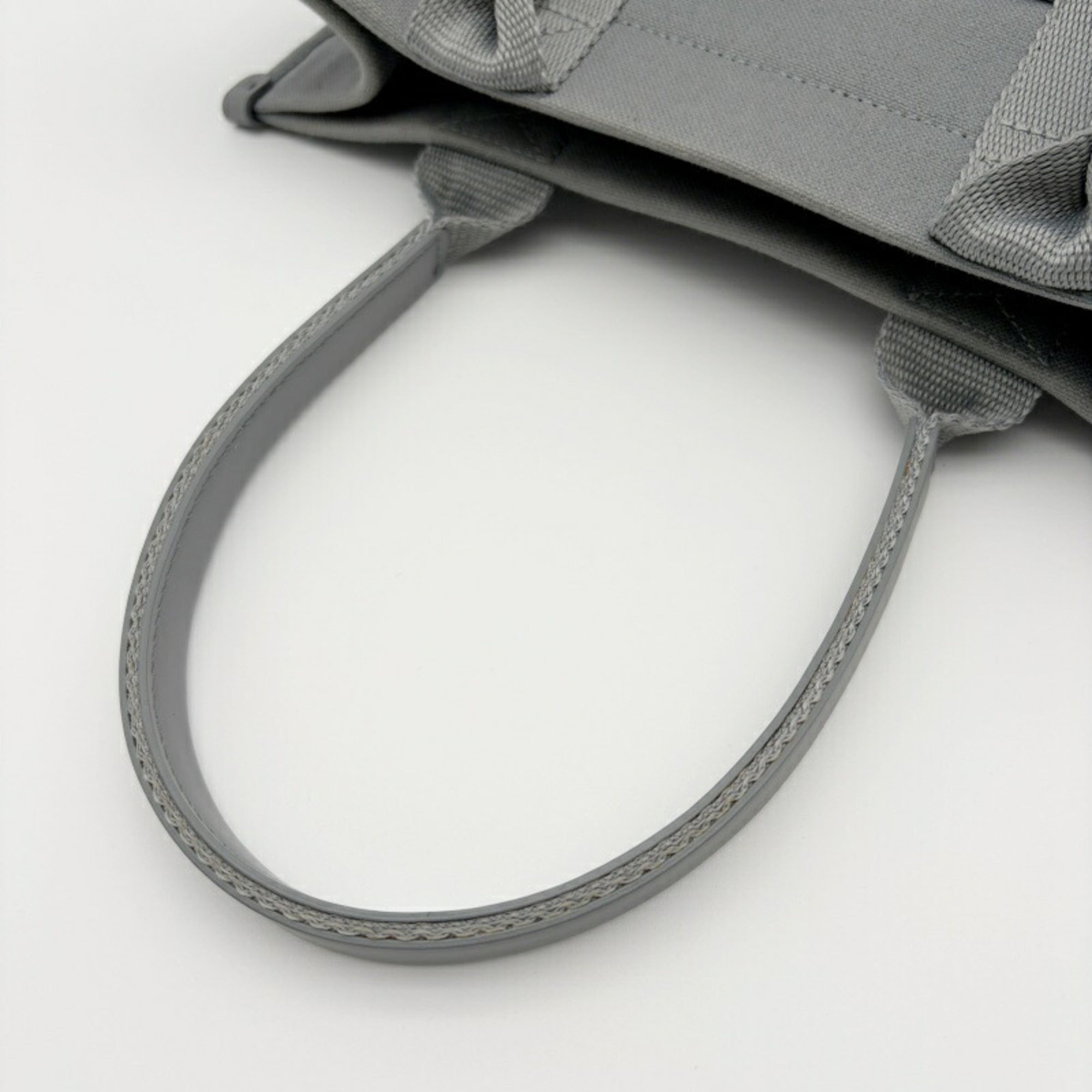 Balenciaga Gray Canvas Leather Tote