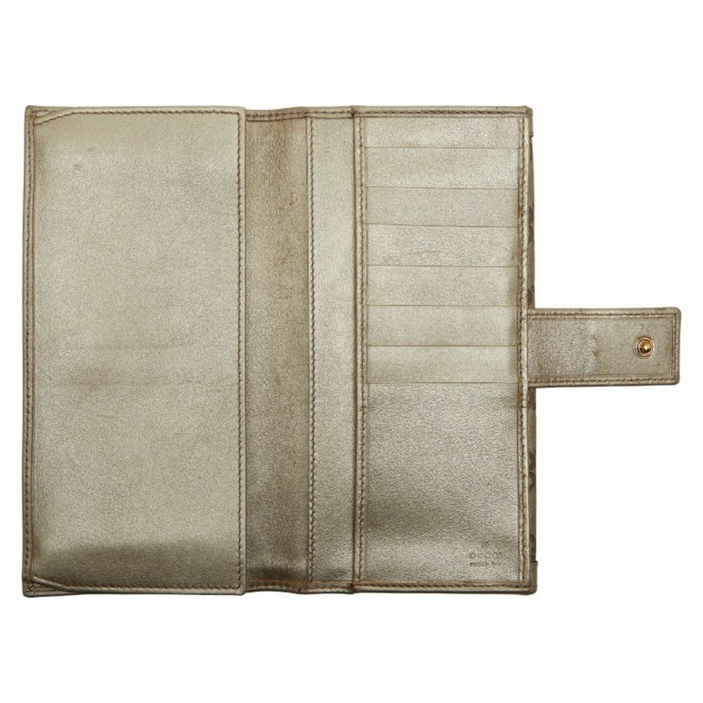 Gucci Gold Leather Coin Purse/Coin Case (Pre-Owned)