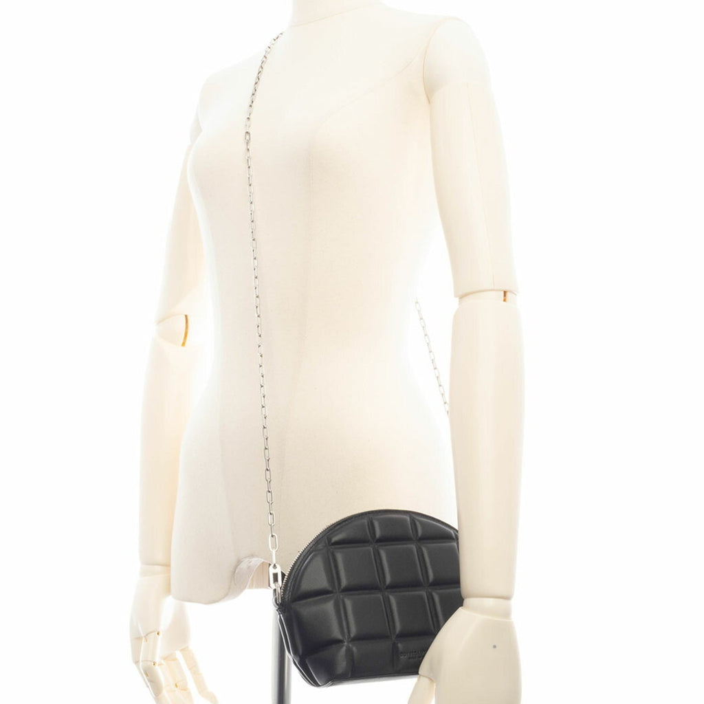 Bottega Veneta Black Leather Shoulder Bag