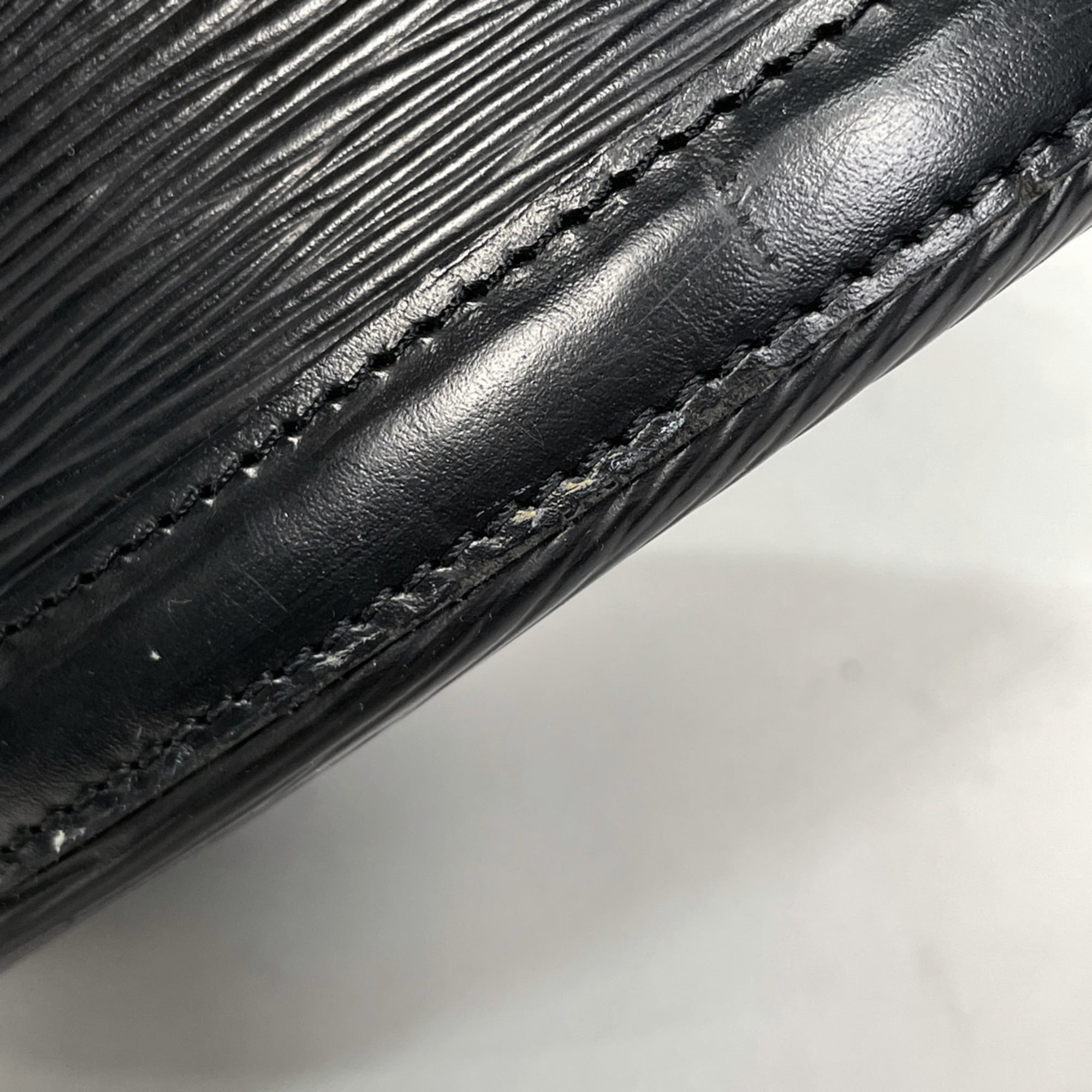 Louis Vuitton Black Noir Epi Leather Shoulder Bag
