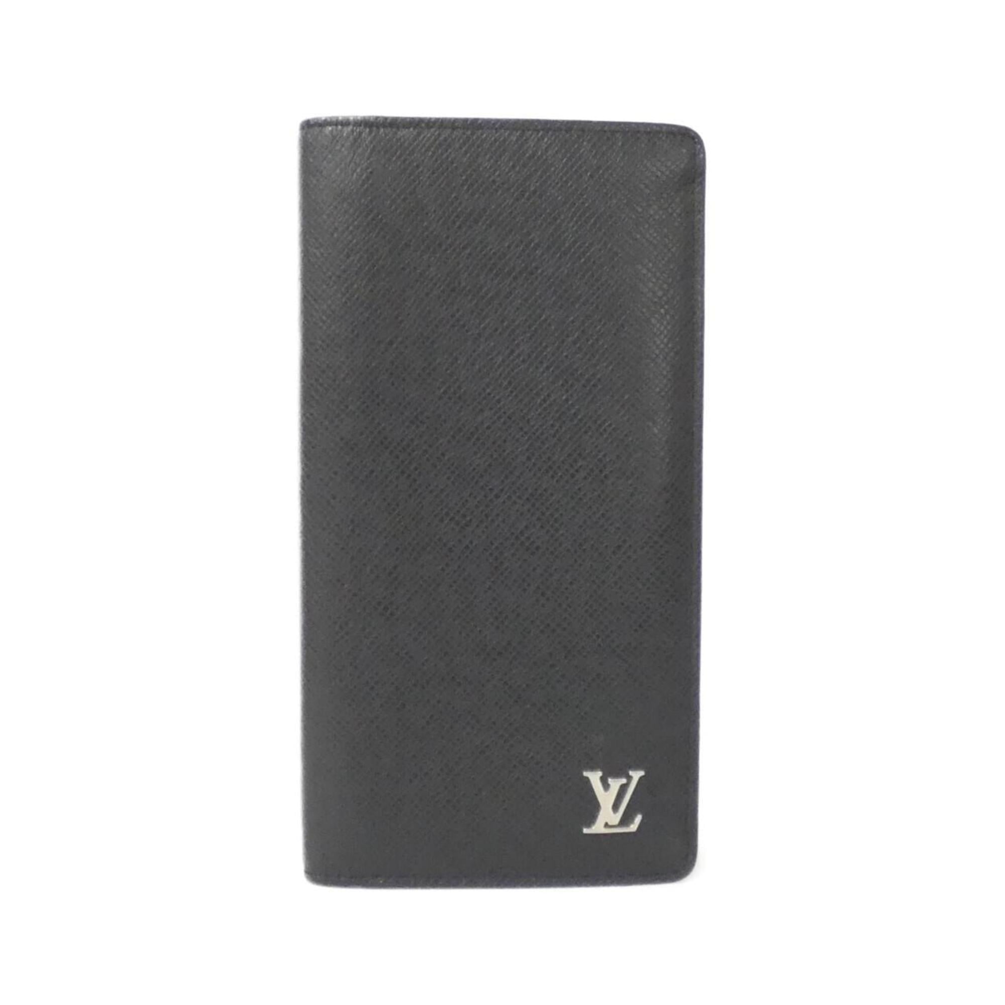 Louis Vuitton Black Leather Long Wallet