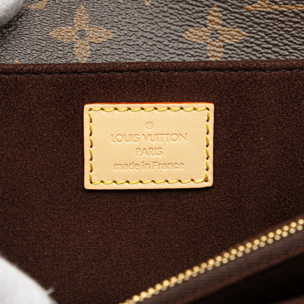 Louis Vuitton Monogram Brown Pvc Leather Handbag Shoulder Bag