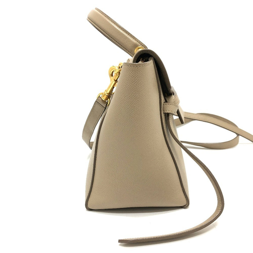 Celine Beige Leather Handbag Shoulder Bag
