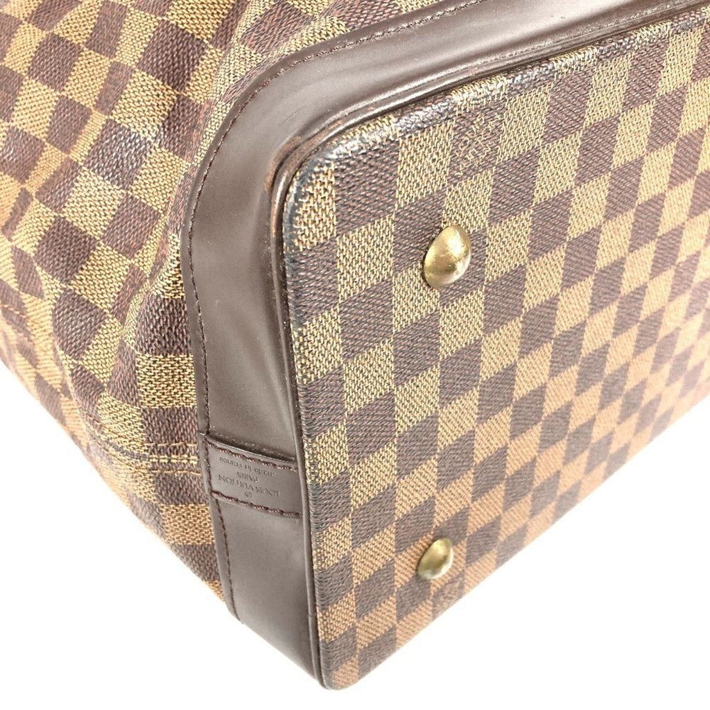 Louis Vuitton Brown Damier Canvas Ebene Damier Canvas Boston Bag Handbag Shoulder Bag