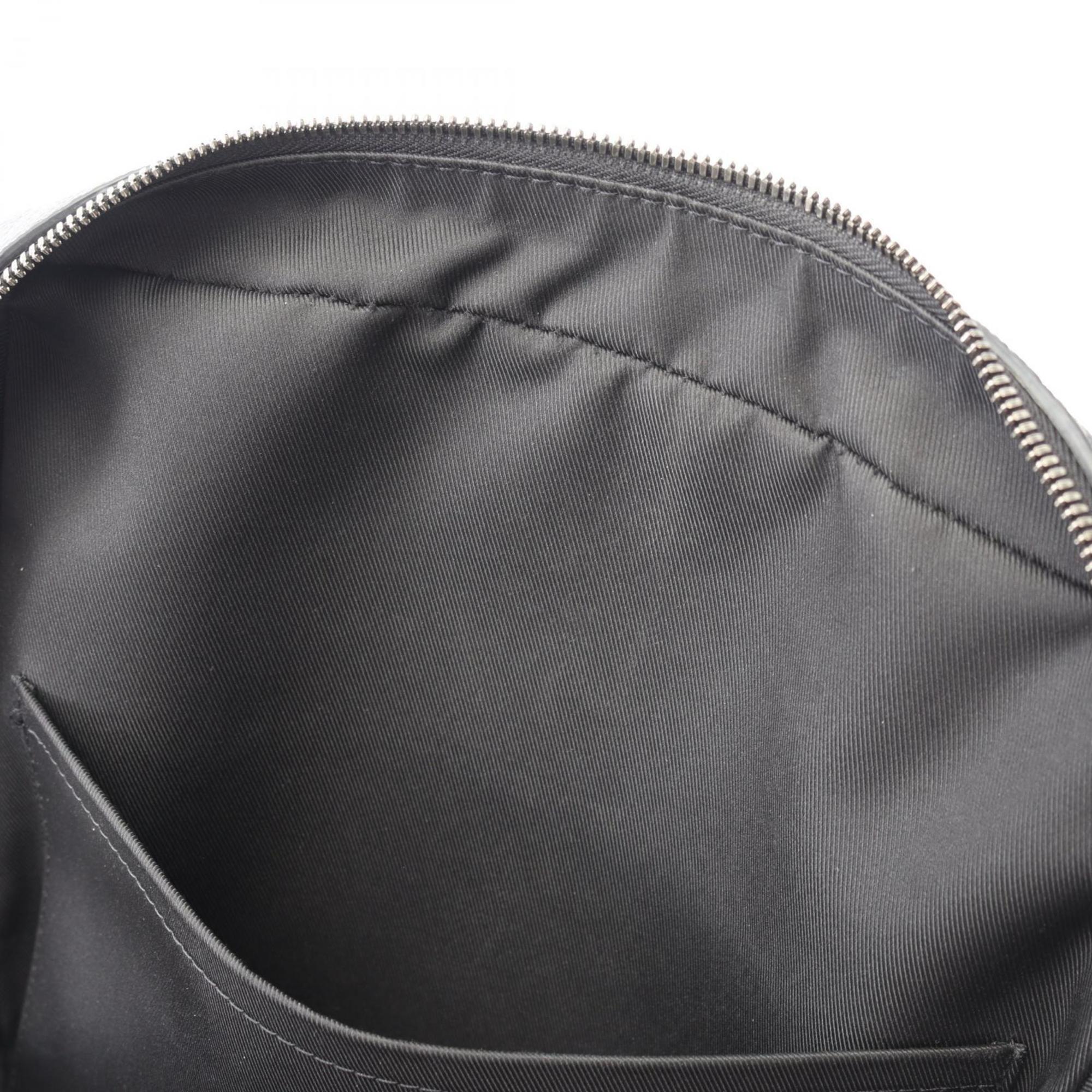 Louis Vuitton Black Gray Coated Canvas Backpack