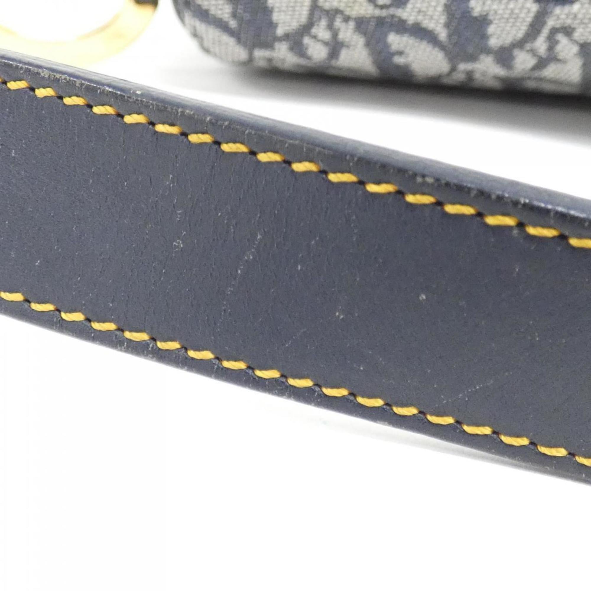 Christian Dior Blue Canvas Shoulder Bag (Pre-Owned)