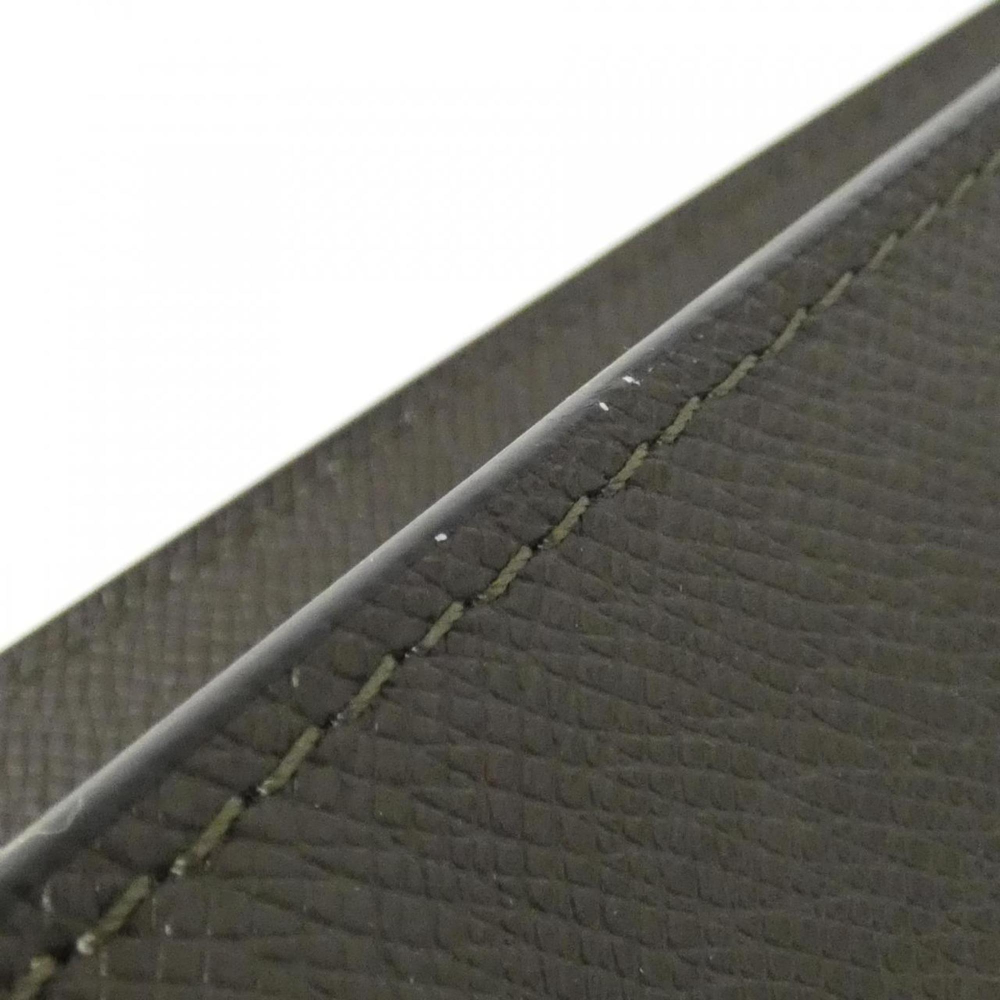 Louis Vuitton Khaki Marron Coated Canvas Leather Handbag