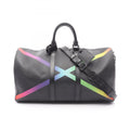 Louis Vuitton Black Multi-Color Noir Leather Boston Bag