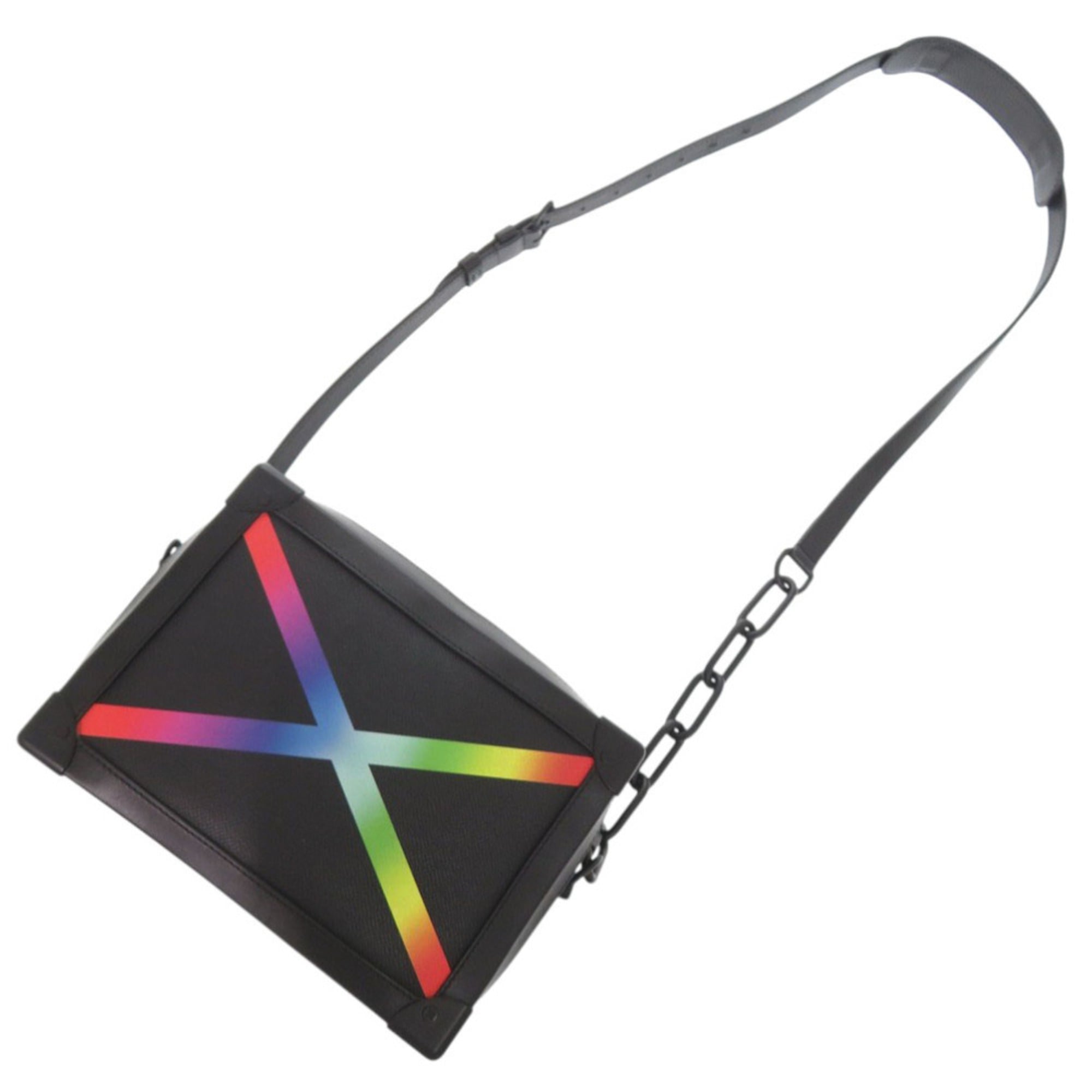 Louis Vuitton Black Leather Shoulder Bag
