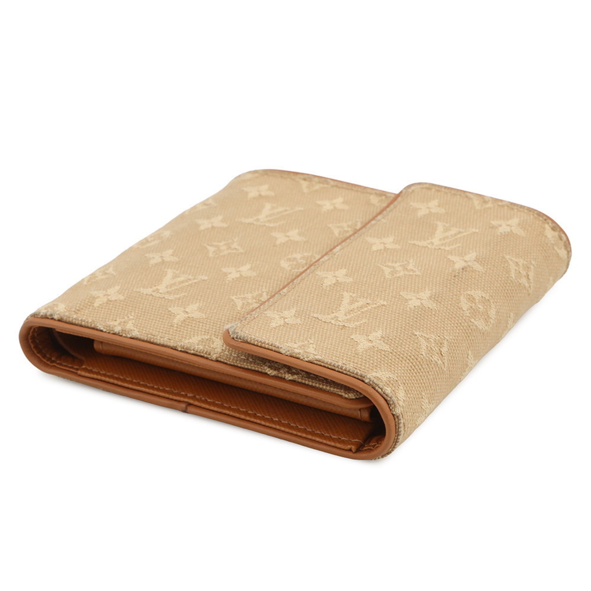 Louis Vuitton Beige Monogram Monogram Mini Wallet (Tri-Fold)