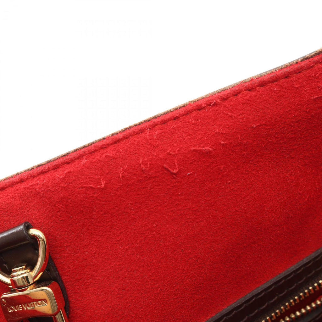 Louis Vuitton Brown Ebene Coated Canvas Leather Tote Bag