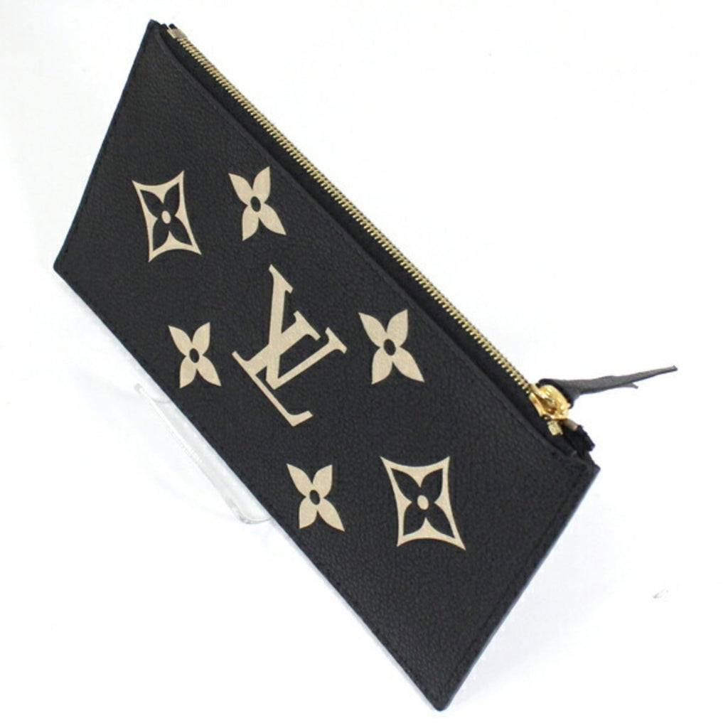 Louis Vuitton Beige Bicolor Black Monogram Empreinte Clutch Bag Pochette Shoulder Bag