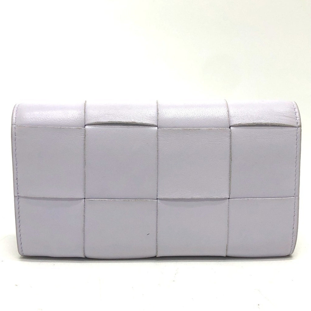 Bottega Veneta Purple Leather Long Wallet (Bi-Fold)