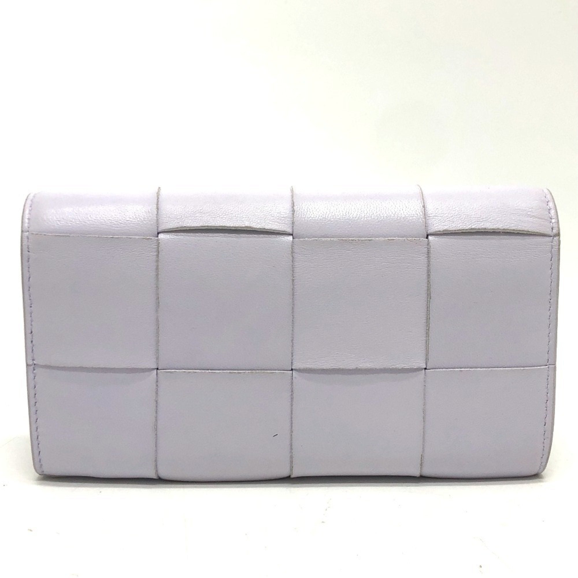 Bottega Veneta Purple Leather Long Wallet (Bi-Fold)