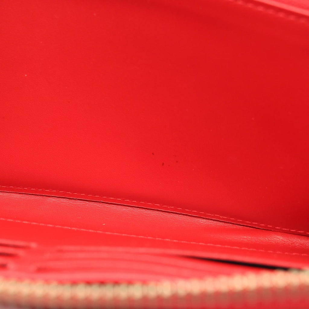 Louis Vuitton Cerise Red Color Vernis Leather Long Wallet