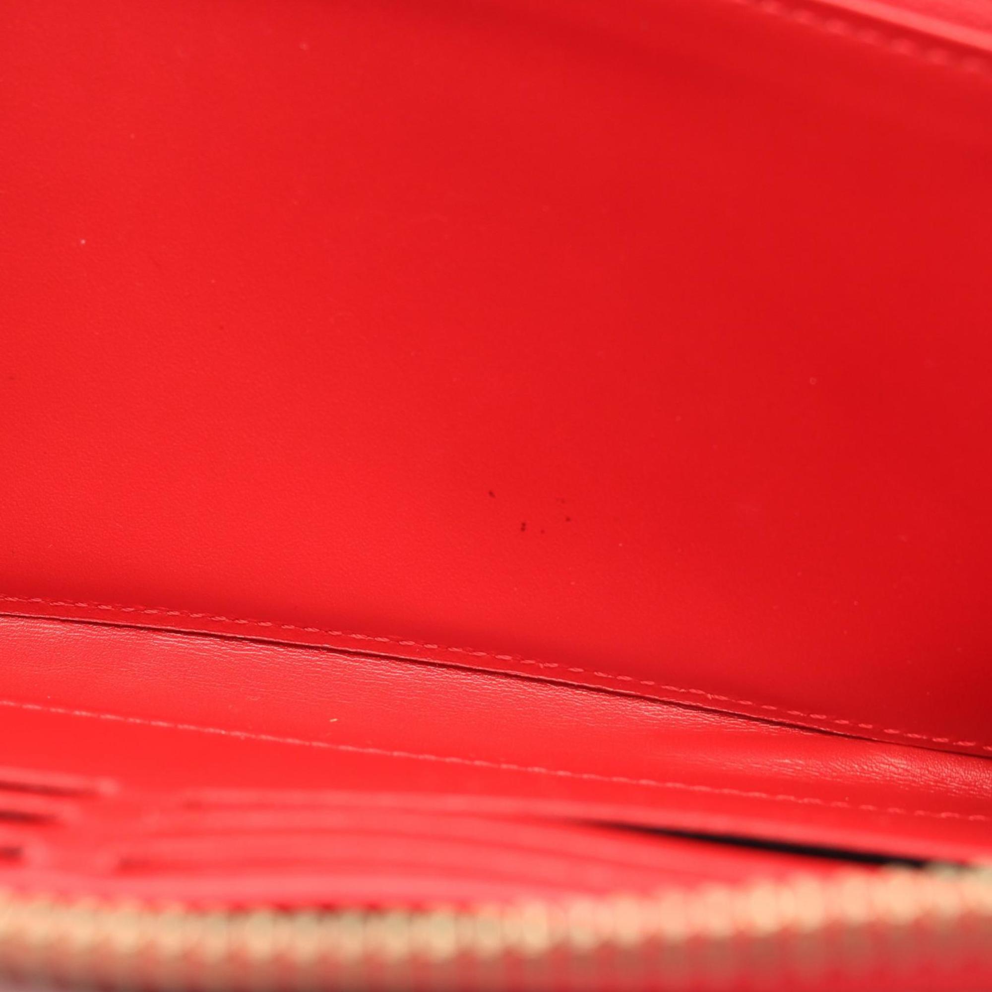 Louis Vuitton Cerise Red Color Vernis Leather Long Wallet