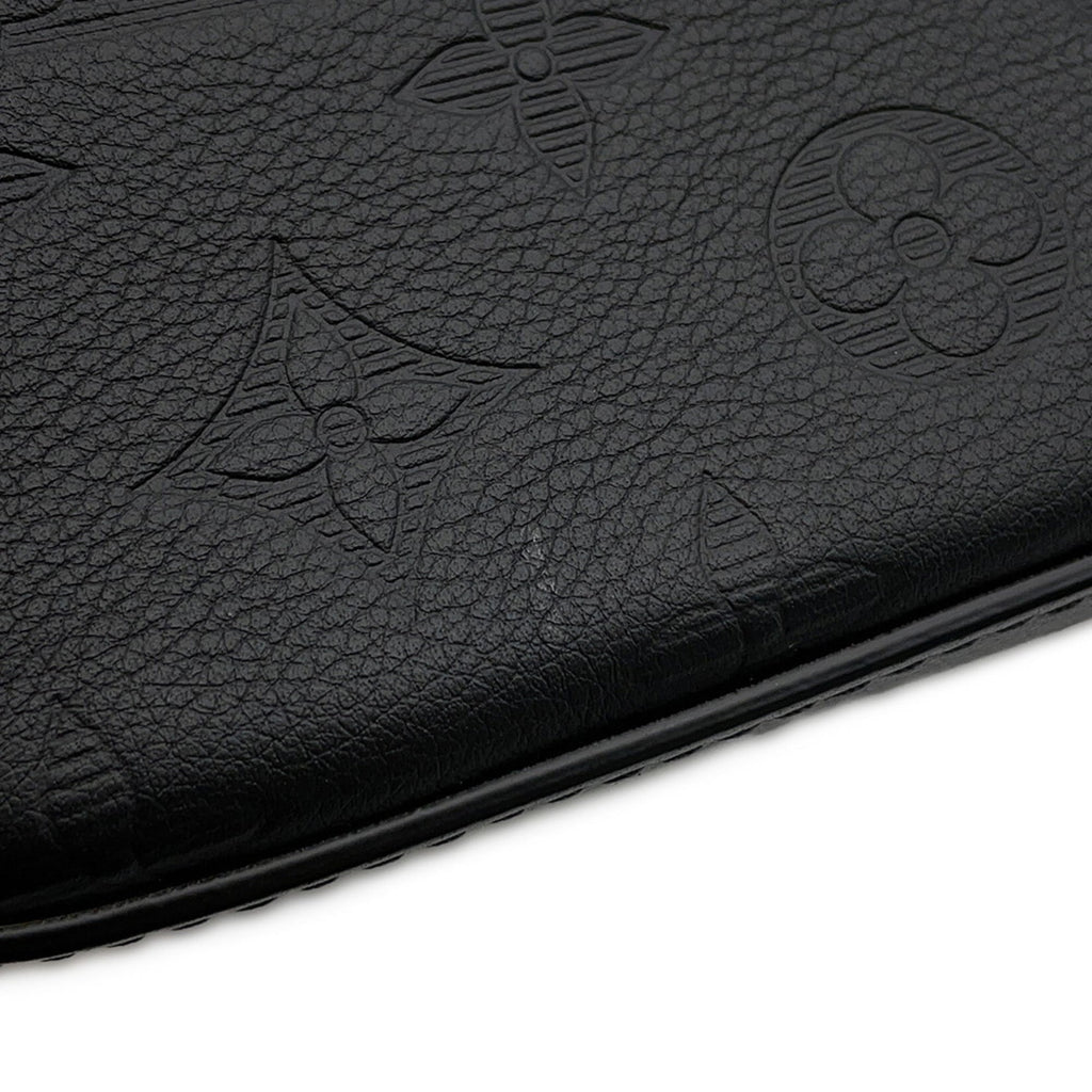 Louis Vuitton Black Noir Monogram Shadow Shoulder Bag
